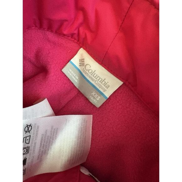 Columbias Groovy Pink Kids Outgrown Double Lines Snow Pants Size XXS - Picture 4 of 7